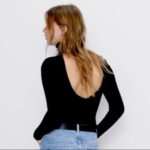 ZARA Back Cut Out Turtleneck sweater